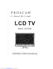 Proscan 32LA25Q Instruction Manual