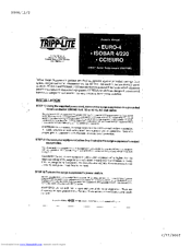 Tripp Lite ISOBAR 4/220 Owner's Manual