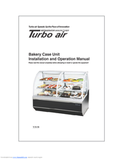 Turbo Air TCB-5R Installation And Operation Manual