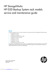 HP StorageWorks D2D4009 G1 Service And Maintenance Manual