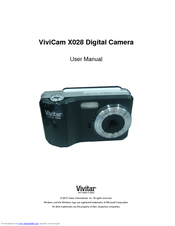 Vivitar ViviCam X028 User Manual