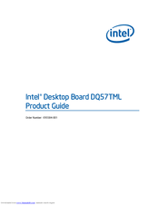 Intel DQ57TML Product Manual