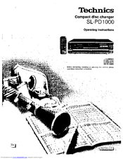 Technics SL-PD1000 Operating Instructions Manual