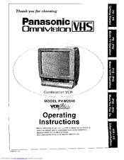 PANASONIC Omnivision VHS PV-M2046 Operating Instructions Manual