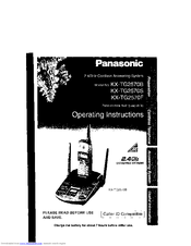 PANASONIC KXTG2570S - 2.4 GHZ CORDLESS PHO Operating Instructions Manual