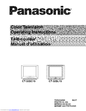 PANASONIC CT 32SL15 Operating Instructions Manual