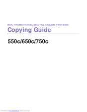 Kyocera TASKalfa 550c Copying Manual