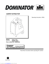 Windsor DOMINATOR D250IE Operating Instructions Manual