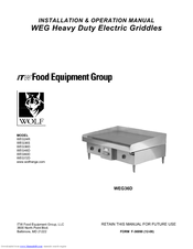 Wolf WEG72D Installation & Operation Manual