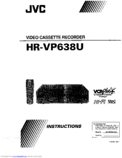 JVC HR-VP638U Instructions Manual