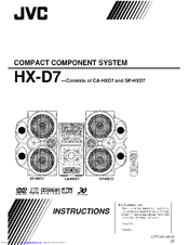 JVC CA-HXD7 Instructions Manual