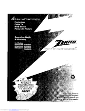 ZENITH Z60Z83D Operation Manual & Warranty