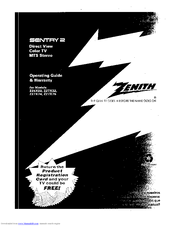 ZENITH Sentry 2 Z27X22 Operating Manual & Warranty