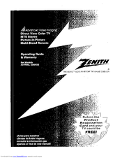 ZENITH Z27H32 Operating Manual & Warranty