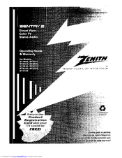 ZENITH Sentry 2 SY2053 Operating Manual & Warranty