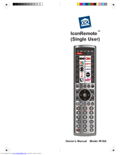 X10 IconRemote IR18A Owner's Manual