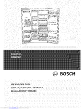 BOSCH B22CS50 Series Use And Care Manual