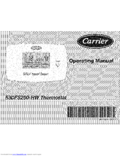 CARRIER 53DFS250-HW Operating Manual