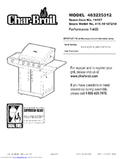 CHAR-BROIL Performance T-46D Manual