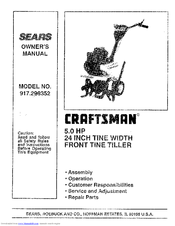 Craftsman 917.298352 Owner's Manual
