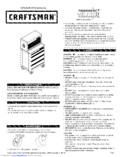 Craftsman 706.366440 Operator's Manual