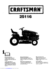 CRAFTSMAN 25116 Instruction Manual