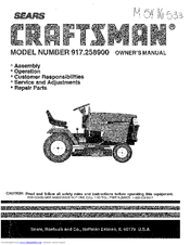 CRAFTSMAN 917.258900 Owner's Manual