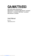 Gigabyte GA-770T-D3L User Manual