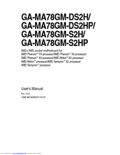 Gigabyte GA-MA78GM-S2H User Manual