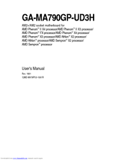 Gigabyte GA-MA790GP-UD3H User Manual