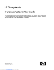 HP StorageWorks 6100 User Manual