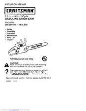 CRAFTSMAN 358.350481 Instruction Manual