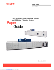 Xerox Nuvera Digital Production System Paper Paper Manual