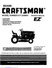 CRAFTSMAN EZ3 917.258863 Owner's Manual
