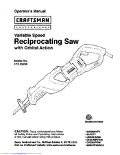 CRAFTSMAN 172.25290 Operator's Manual