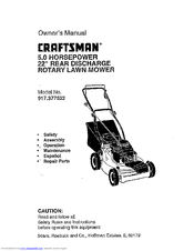 CRAFTSMAN 917.377522 Owner's Manual