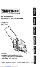 CRAFTSMAN 536.773510 Operating Instructions Manual