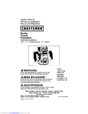 CRAFTSMAN 171.17508 Owner's Manual