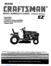 CRAFTSMAN EZ3 917.258553 Owner's Manual