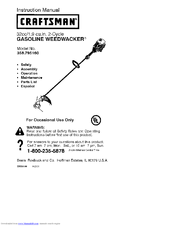 CRAFTSMAN WEEDWACKER 358.795160 Instruction Manual