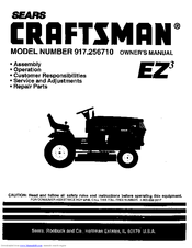 CRAFTSMAN EZ3 917.256710 Owner's Manual
