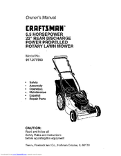 CRAFTSMAN 917.377563 Owner's Manual