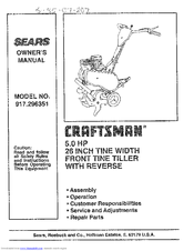 CRAFTSMAN 917.296351 Owner's Manual