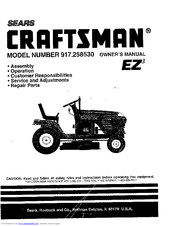 CRAFTSMAN EZ3 917.258530 Owner's Manual