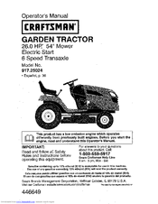 CRAFTSMAN 917.25024 Operator's Manual