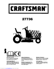 CRAFTSMAN 27736 Instruction Manual