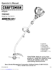 Craftsman INCREDI.PULL 316.791210 Operator's Manual