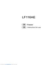 Haier LF116AE User Manual