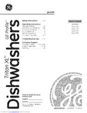 GE Triton XL PDW7300 series Owner's Manual