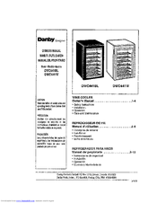 DANBY Designer DWC441W Owner's Manual
